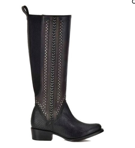 Bota Cuadra en Piel Genuina de Pitón.