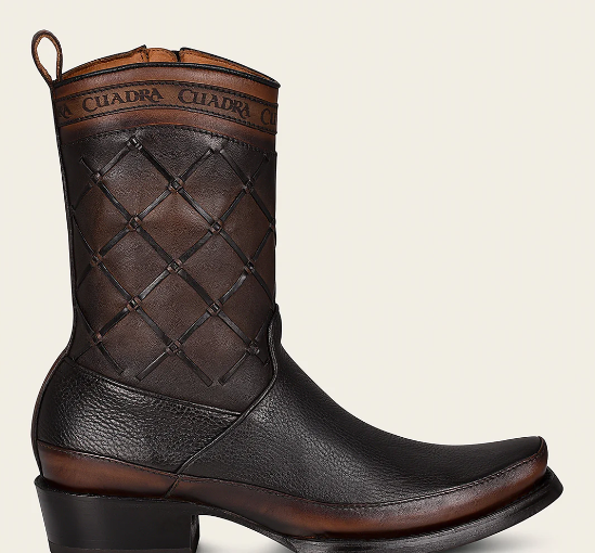 Bota casual en piel genuina para caballero