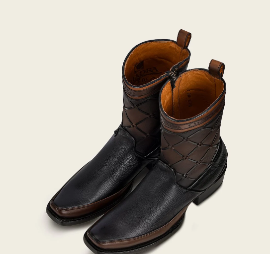 Bota casual en piel genuina para caballero