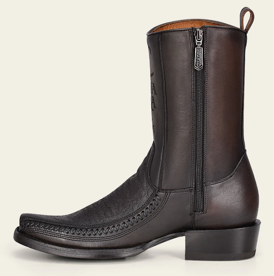 Bota casual en piel genuina de elefante para caballero.