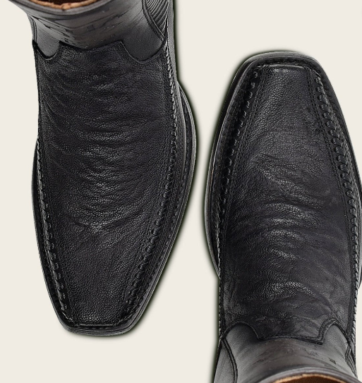 Bota casual en piel genuina de elefante para caballero.