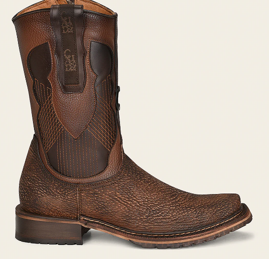 Bota tradicional en piel genuina de tiburón para caballero.