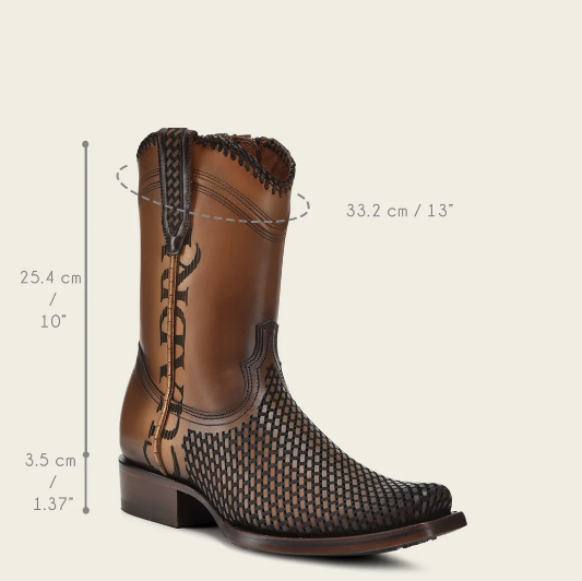 Bota casual en piel genuina para caballero.