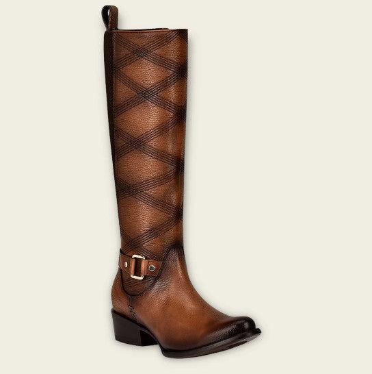 Bota casual en piel genuina para dama.