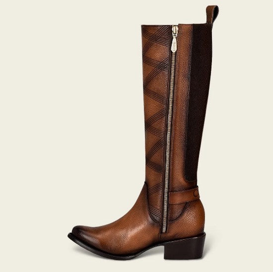 Bota casual en piel genuina para dama.
