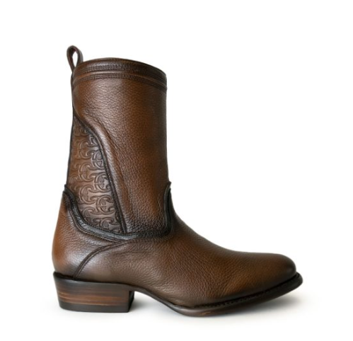 Bota Cuadra en Piel Genuina de Venado.