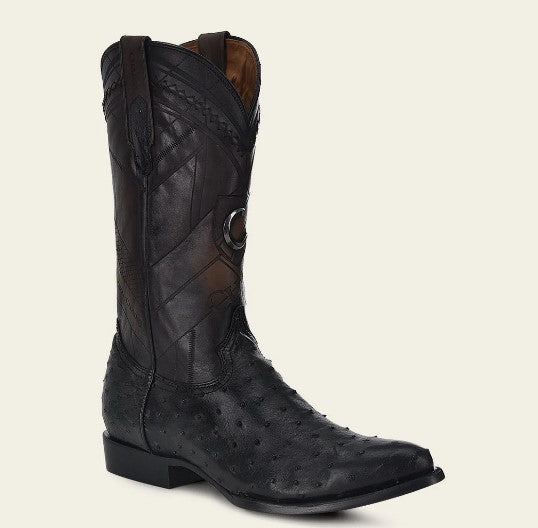 Bota tradicional en piel genuina de avestruz.