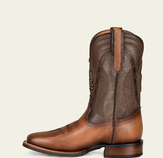 Bota rodeo en piel genuina para caballero