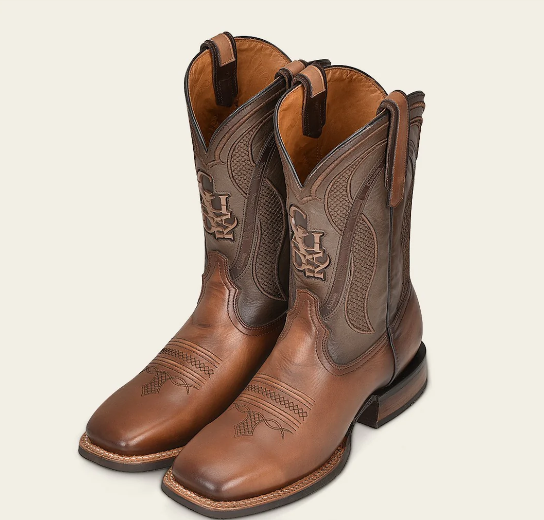 Bota rodeo en piel genuina para caballero