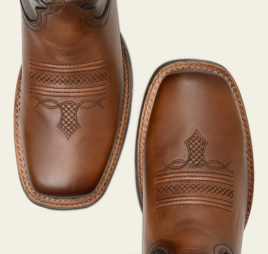 Bota rodeo en piel genuina para caballero