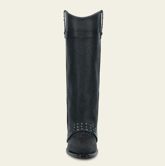 Bota casual en piel genuina de mantarraya para dama.