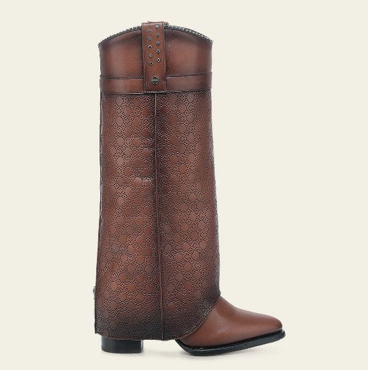 Bota casual en piel genuina para dama.