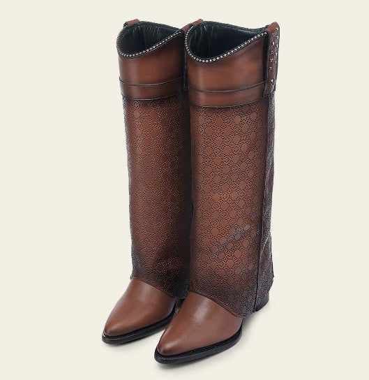 Bota casual en piel genuina para dama.