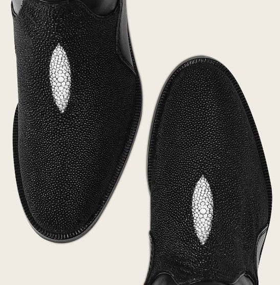 Bota casual en piel genuina de mantarraya para dama.