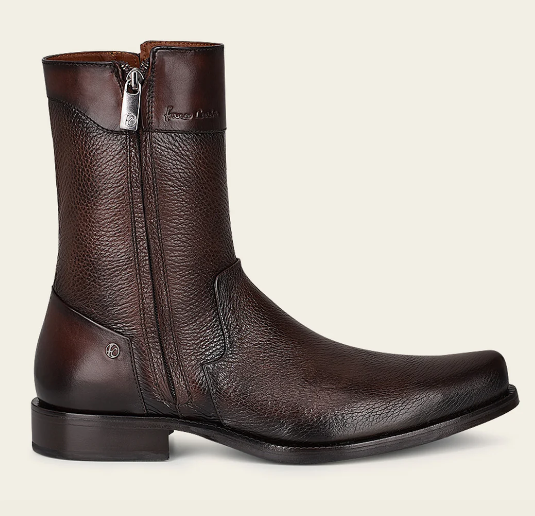Bota de vestir en piel genuina de venado para caballero