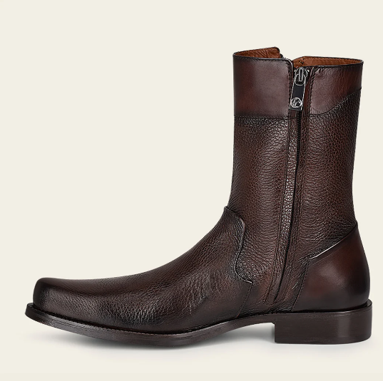 Bota de vestir en piel genuina de venado para caballero