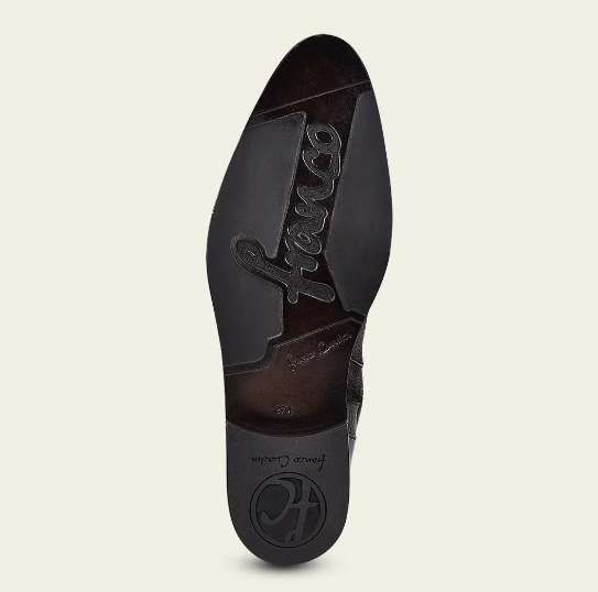 Bota de vestir en piel genuina de venado para caballero