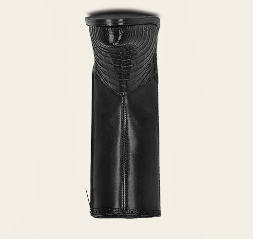 Bota de vestir en piel genuina de caimán para caballero.