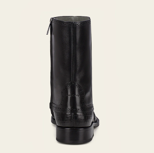 Bota de vestir en piel genuina de caimán para caballero.