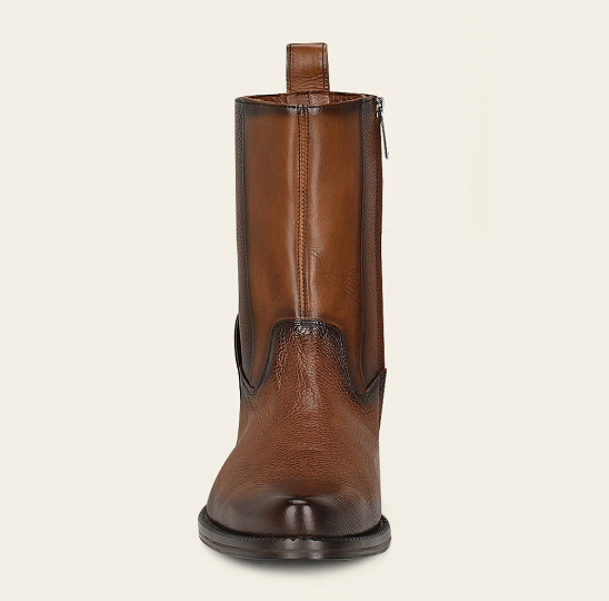 Bota de vestir en piel genuina de venado para caballero.