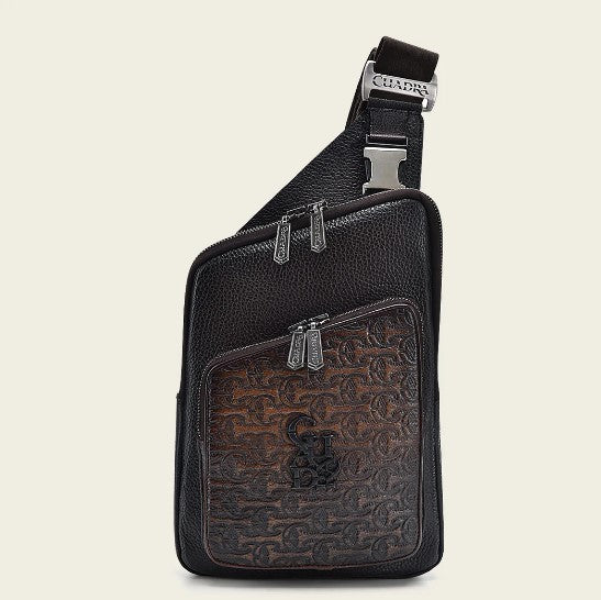 Bandolera para caballero en piel genuina.
