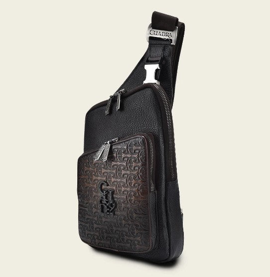 Bandolera para caballero en piel genuina.