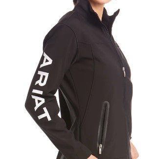 Chamarra Ariat New Team Softshell Negro.