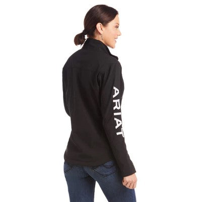 Chamarra Ariat New Team Softshell Negro.