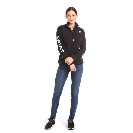 Chamarra Ariat New Team Softshell Negro.