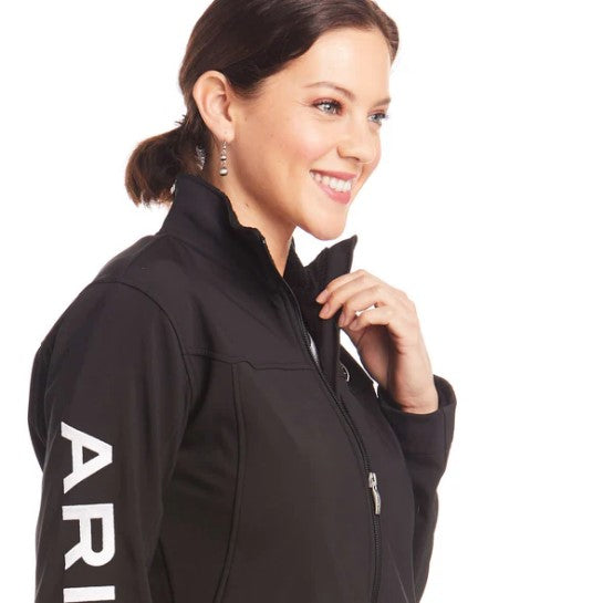 Chamarra Ariat New Team Softshell Negro.