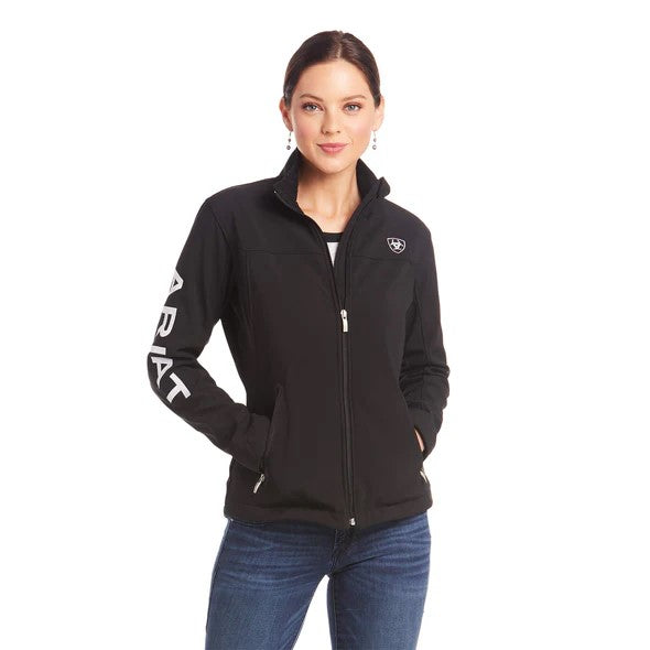 Chamarra Ariat New Team Softshell Negro.