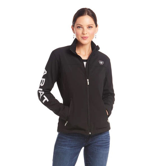 Chamarra Ariat New Team Softshell Negro.