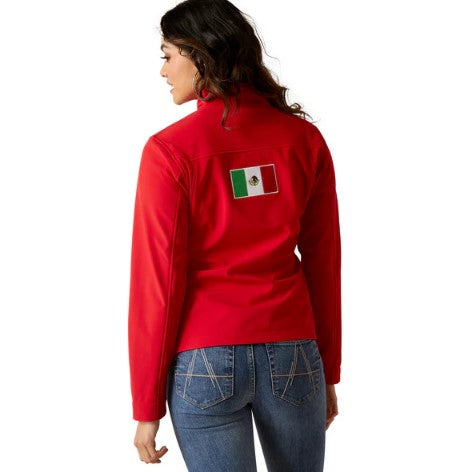 Chamarra Softshell Team México Rojo.