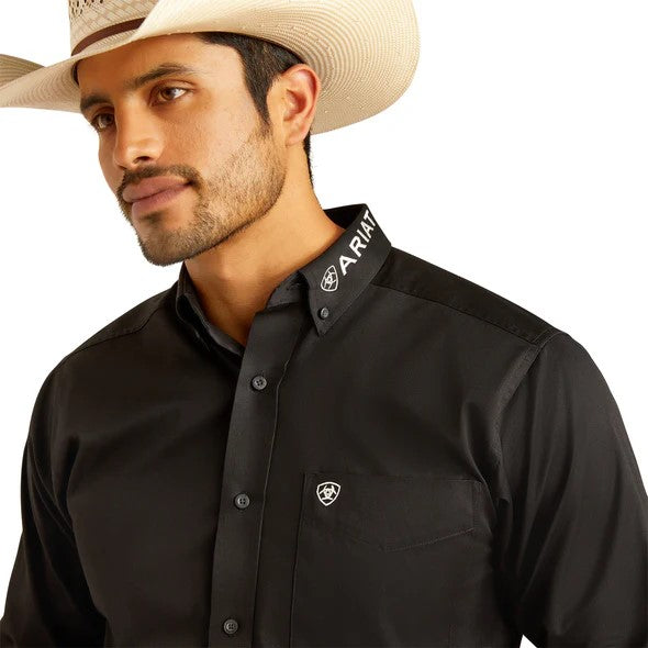 Camisa Ariat Team Logo México Negro.