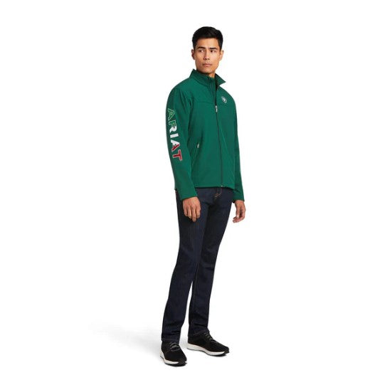 Chamarra Ariat New Team Softshell México Verde.