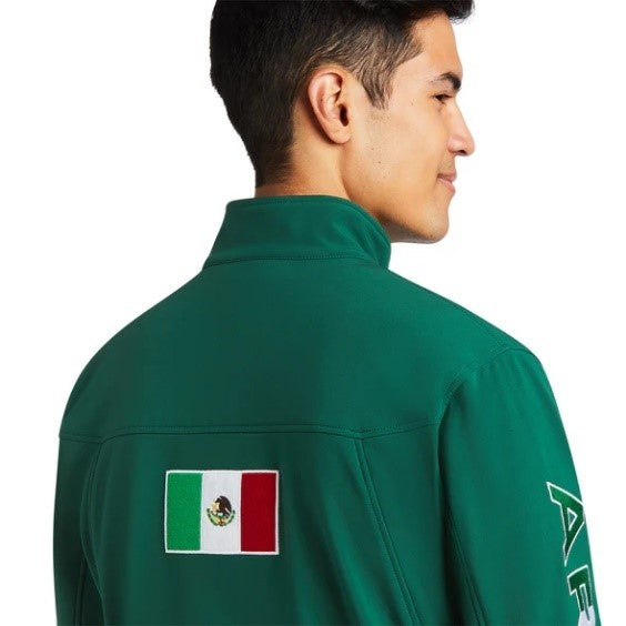 Chamarra Ariat New Team Softshell México Verde.