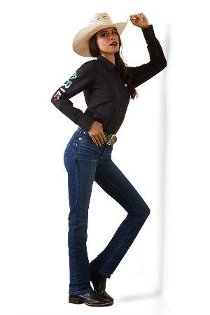 Camisa Ariat Libre De Arrugas Team México Kirby Stretch
