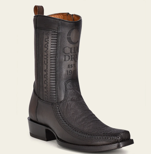Bota casual en piel genuina de elefante para caballero.