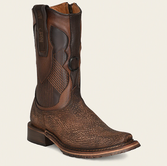 Bota tradicional en piel genuina de tiburón para caballero.