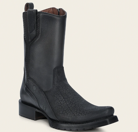 Bota casual en piel genuina de cuello de toro para caballero.