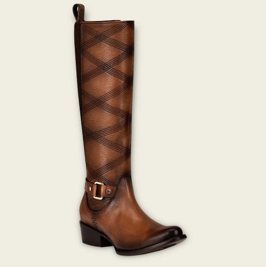 Bota casual en piel genuina para dama.