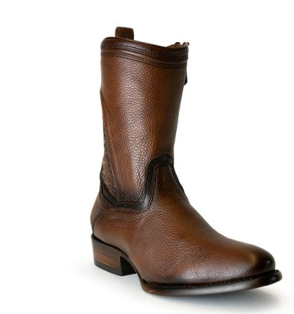 Bota Cuadra en Piel Genuina de Venado.