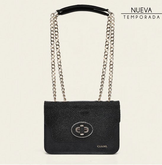 Crossbody en piel genuina de mantarraya.
