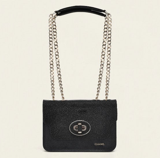 Crossbody en piel genuina de mantarraya.