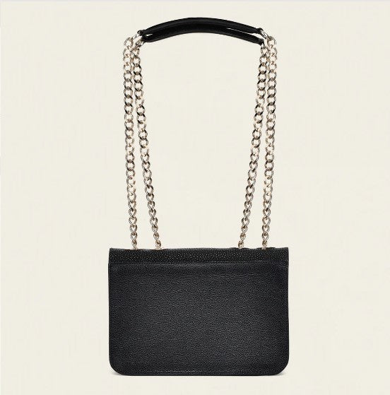 Crossbody en piel genuina de mantarraya.