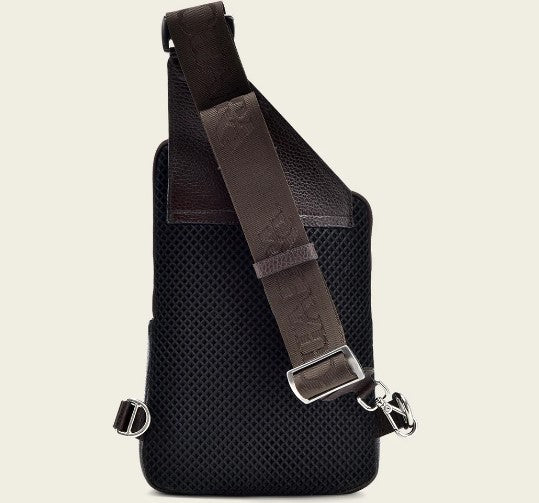 Bandolera en piel genuina de elefante.