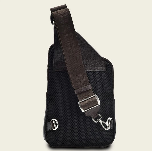 Bandolera para caballero en piel genuina.