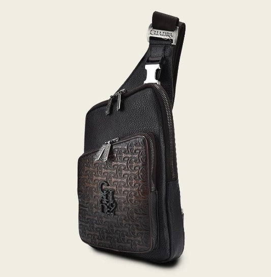 Bandolera para caballero en piel genuina.